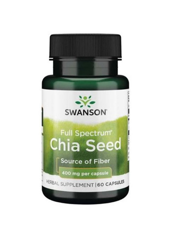 Full Spectrum Chia Seed 400 mg 60 Caps Swanson (264295794)
