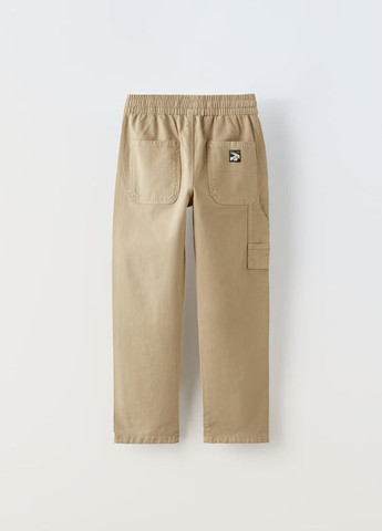 Бежевые повседневный демисезонные брюки Zara