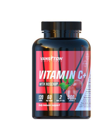 Vitamin C+ With Rosehip 120 Tabs Vansiton (256722517)