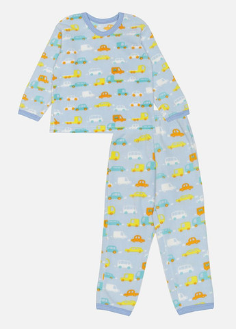 Голубая зимняя пижама для мальчика цвет голубой цб-00227475 Бома