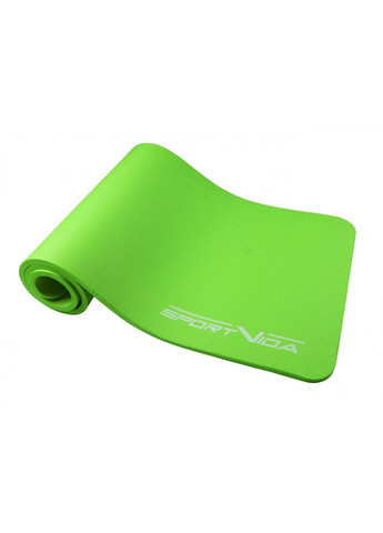 Коврик (мат) для йоги та фітнесу NBR 1.5 см SV-HK0250 Green SportVida (259749838)