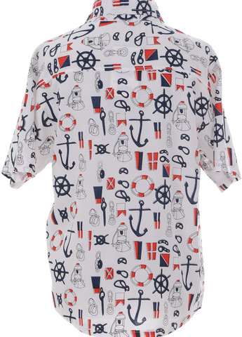 Серая футболки сорочки дитяча сорочка з морським принтом (51022) Lemanta