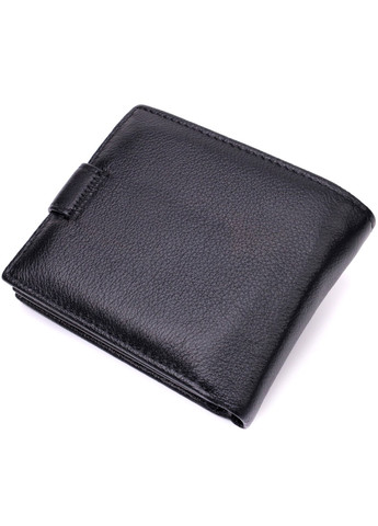 Классическое портмоне для мужчин с блоком для карт из натуральной кожи 19473 Черное st leather (278001128)