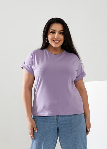 Женская футболка цвет лавандовый р.42/46 432371 New Trend - (258767096)