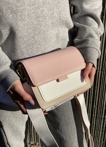 Жіноча сумка крос-боді рожева No Brand (268120785)