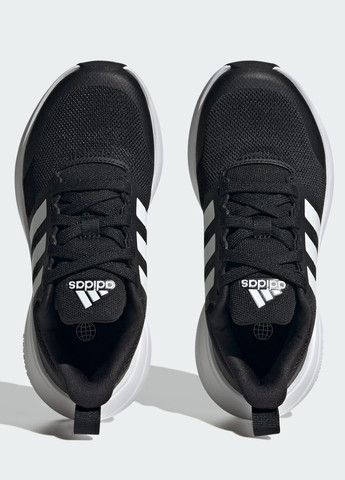 Чорні всесезонні кросівки fortarun 2.0 cloudfoam lace adidas