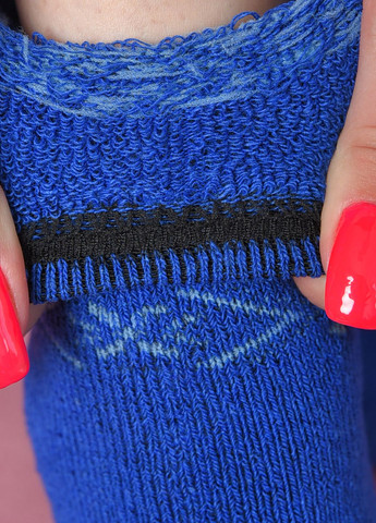 Шкарпетки махрові жіночі синього кольору розмір 37-42 Let's Shop (261762185)