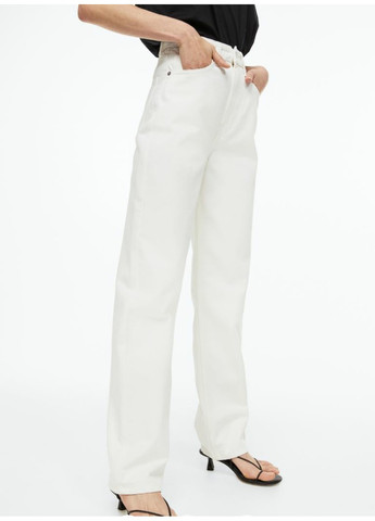 Женские джинсы 90-Straight High (56531) W38 Белые H&M - (272319190)