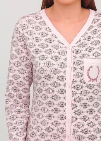 Светло-розовая всесезон пижама (кофта,штани) кофта + брюки Cotpark
