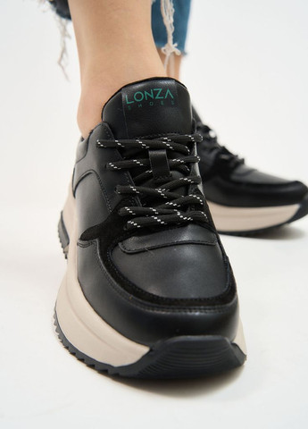 Черные демисезонные кроссовки 183993 Lonza