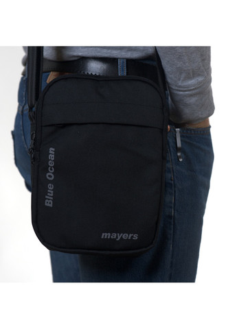 Сумка барсетка чорна на плече органайзер з кобурою для чоловіків водонепроникна зносостійка No Brand (258591331)