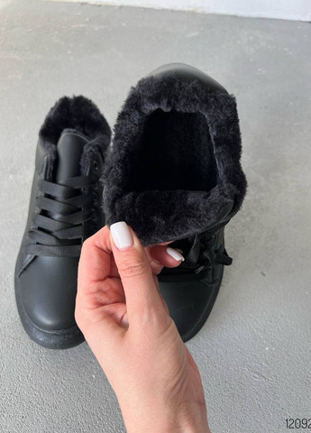 Черные зимние классические зимние кроссовки No Brand