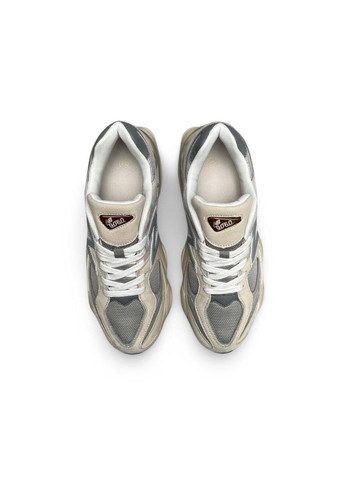 Бежевые демисезонные кроссовки мужские, вьетнам New Balance 9060 Beige Gray White