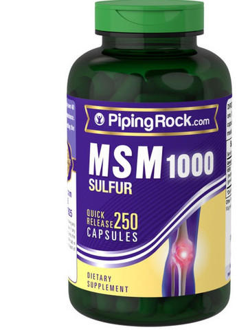 MSM + Sulfur 1000 mg 250 Caps Piping Rock (257561341)