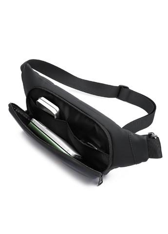 Чоловіча сумка бананка чорного кольору ATN02-BLH7210A Confident (277977524)