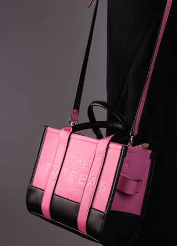 Сумка классическая с лого Marc Jacobs tote bag black/pink Vakko (260619201)