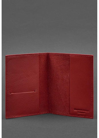 Шкіряна паспортна кришка 1.2 Red BN-OP-1-2 червоний BlankNote (263519187)