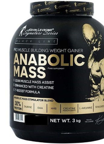 Anabolic Mass 3000 g /30 servings/ Strawberry Kevin Levrone (256777179)