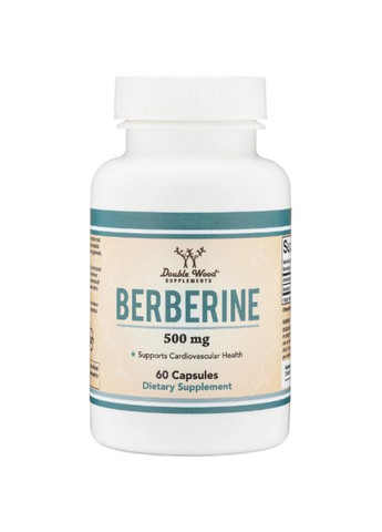 Double Wood Berberine 500 mg 60 Caps Double Wood Supplements (265623956)