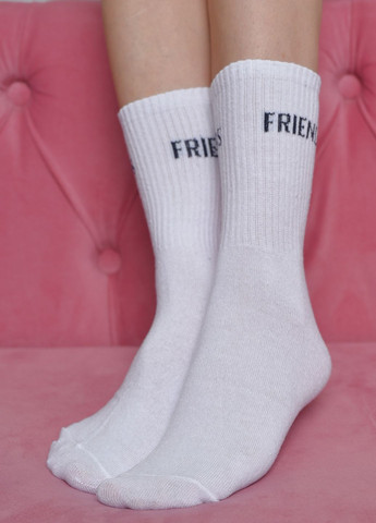 Шкарпетки жіночі високі білого кольору розмір 36-40 Let's Shop (273176817)