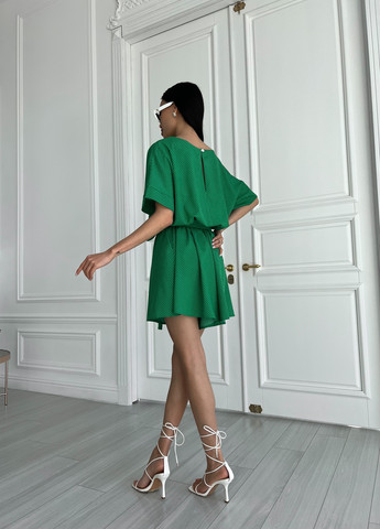 Летний комбинезон в горошек Jadone Fashion горошек зелёный повседневный софт