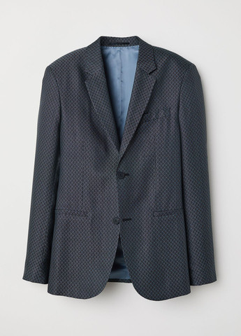 Піджак,чорний в синьо-бежеві візерунки, H&M (263692781)