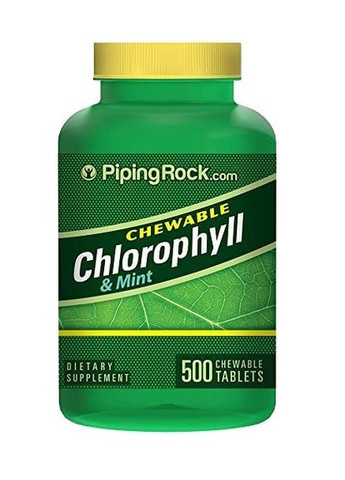 Chewable Chlorophyll & Mint (Double Strength) 500 Chewable Tabs Piping Rock (257561335)