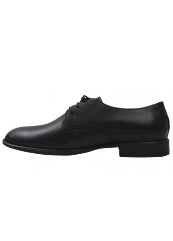 Черные туфли класика мужские натуральная кожа, цвет черный Vadrus