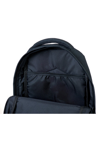 Плотный однотонный мужской черный рюкзак с отделением под ноутбук и планшет для работы и учебы средний No Brand (258591289)