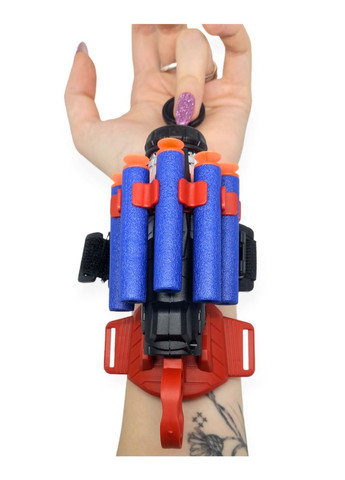 Пістолет на руку людина павук бластер іграшка зброя людини павука супергероя месника м'які патрони No Brand (271700670)