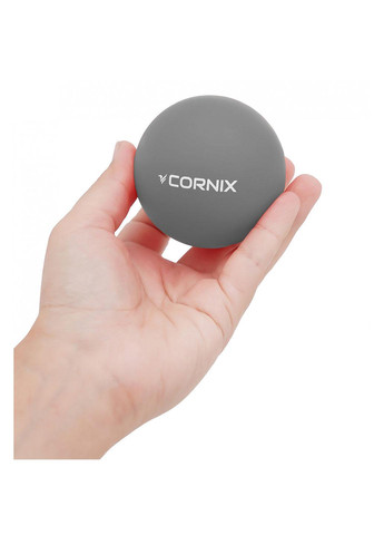 Массажный мяч Cornix Lacrosse Ball 6.3 см XR-0120 Grey No Brand (260735670)