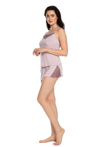 Светло-лиловая пижама женская сиреневая 3217 Effetto