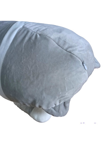 Кот батон мягкая игрушка антистресс подушка плюшевый котик обнимашка 70 см серый No Brand (259809890)