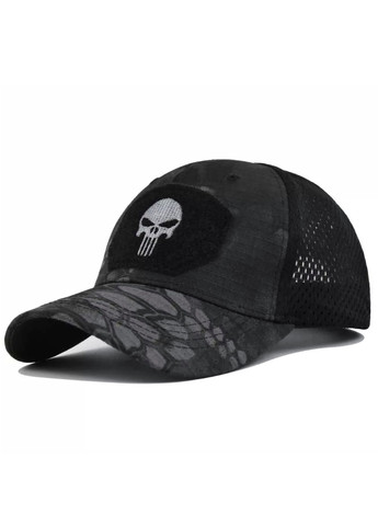 Кепка Каратель Punisher череп с сеточкой и изогнутым козырьком унисекс one size Brand бейсболка (260441870)