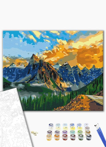 Картина по номерам "Горный пейзаж" цвет разноцветный ЦБ-00234081 Brushme (265211597)