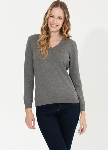 Світло-сірий светр жіночий U.S. Polo Assn.