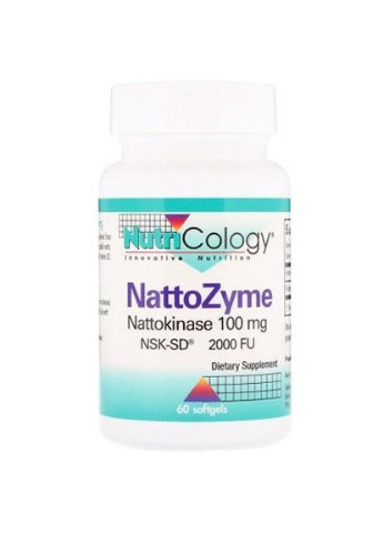 NattoZyme Nattokinase 100 mg 60 Softgels NutriCology (256725613)