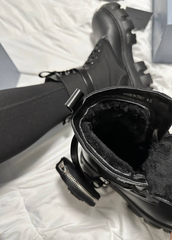 Чоботи Vakko prada boots premium zip pocket black (277812728)
