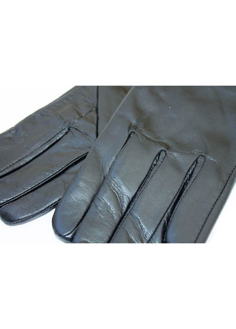 Зимние женские черные перчатки из натуральной кожи w004s3 L BR-S (261486806)
