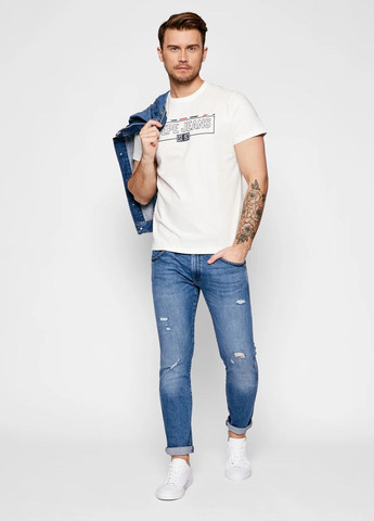 Белая футболка Pepe Jeans