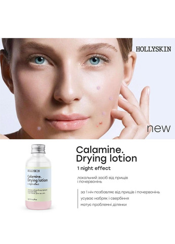 Набор для борьбы с высыпаниями, черными точками и пятнами на лице Calamine + Salicylic Acid (100 мл + 50 г + 15 мл + 30 г) Hollyskin (260118879)
