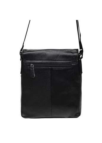 Чоловічі шкіряні сумки на плече K18168-black Borsa Leather (271665084)