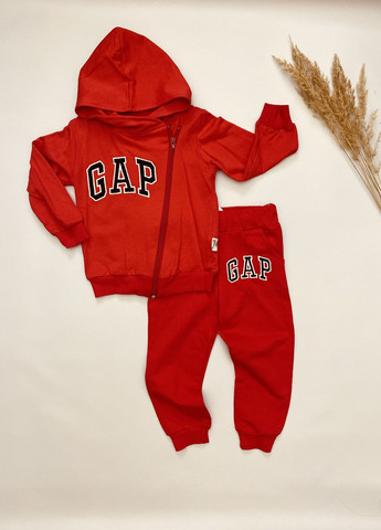 Червоний демісезонний спортивний костюм ( кофта + штани) дитячий gap Murat baby