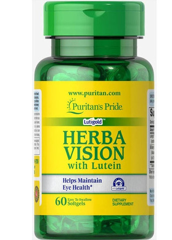 Puritan's Pride Herbavision with Lutein and Bilberry 6 mg 60 Softgels Puritans Pride (257252625)