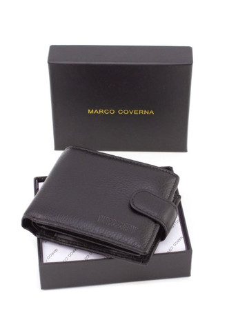 Кожаный кошелек для мужчин с отделом для документов 10,5х8,5 M14 (21590) черный Marco Coverna (259736978)