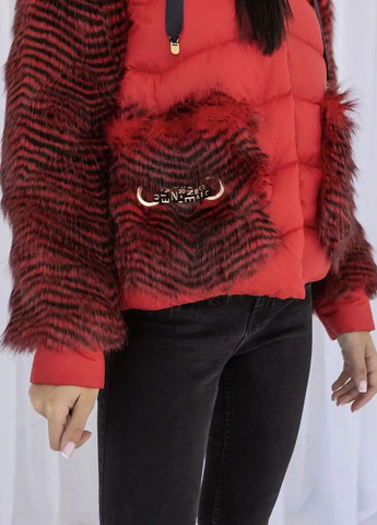 Червона зимня зимова куртка жіноча SK