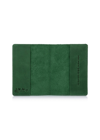 Кожаная обложка на паспорт HiArt PC-01 7 Mehendi Art зеленый Зелёный Hi Art (268371406)