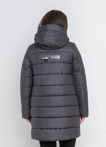 Графітова зимня зимова жіноча куртка великого розміру SK