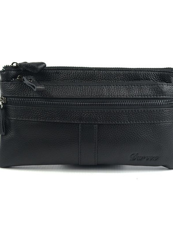 Кожаный мужской черный клатч сумочка на три отделения, классическая сумочка клатч из кожи флотар No Brand (266914618)