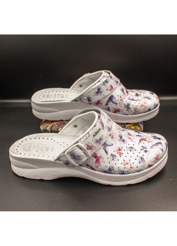 Цветные тапочки сабо женские 812sr Adaco